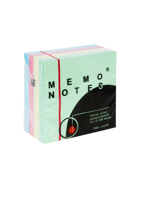 Kostka samoprzylepna Dalpo 75x75/400k. mix pastelowy